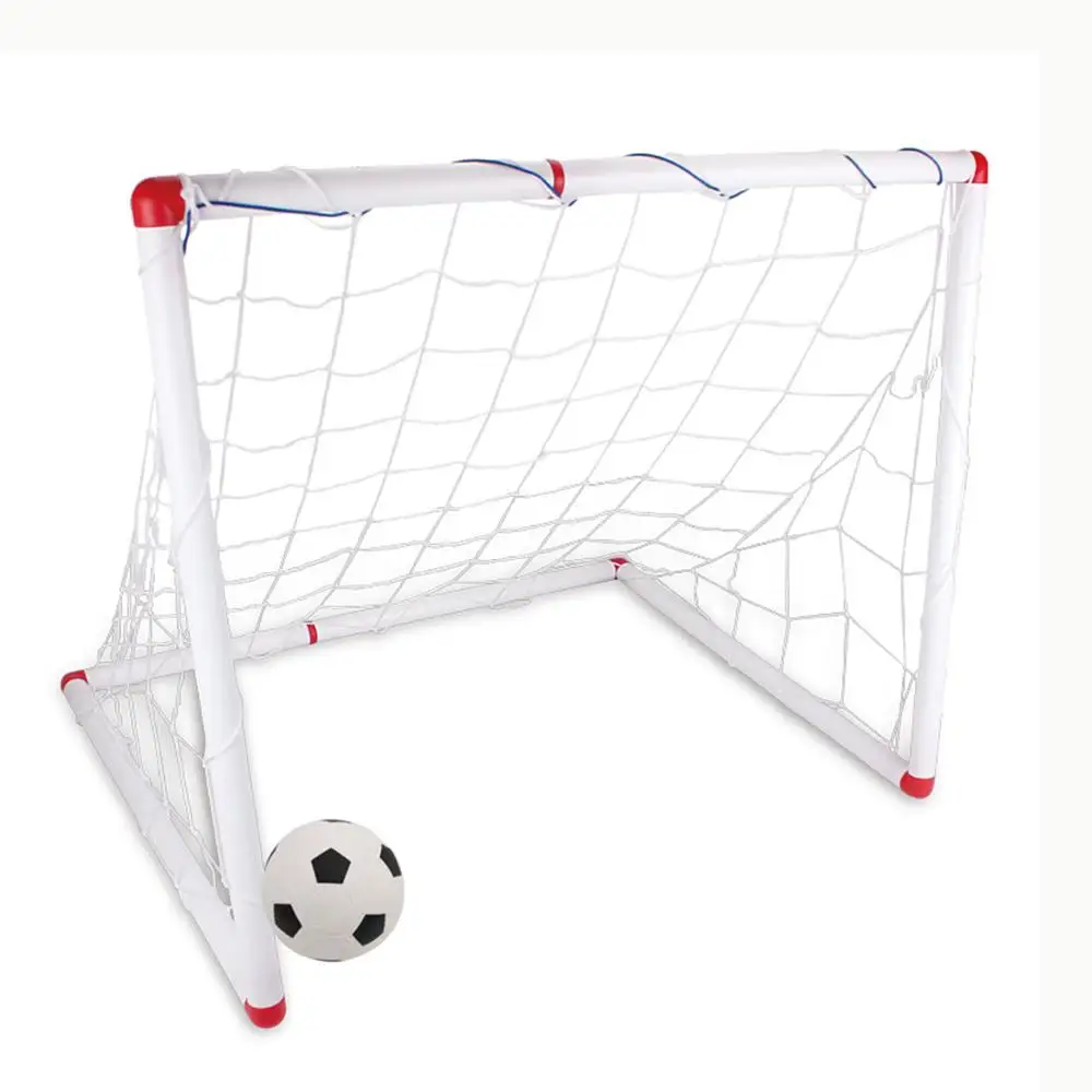 DIY Youth Sports Soccer Goals with Soccer Ball and Pump Practice