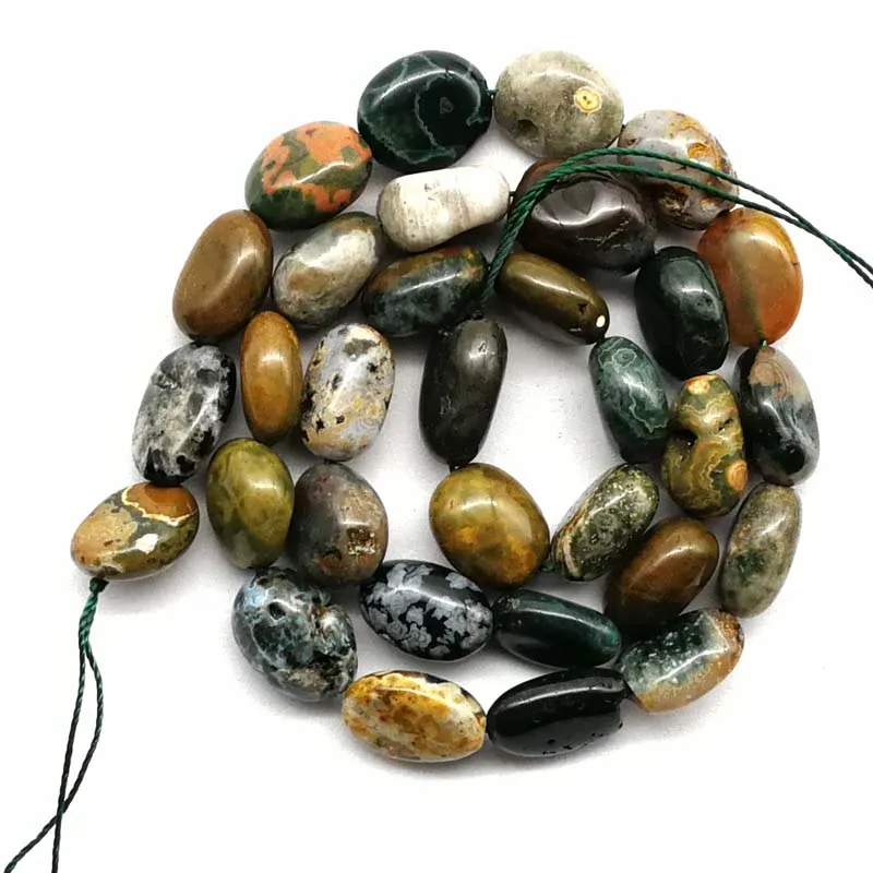 1 Strand Ocean jaspers в стиральной машине Форма Свободные бисера 15,5 дюйма yl32325