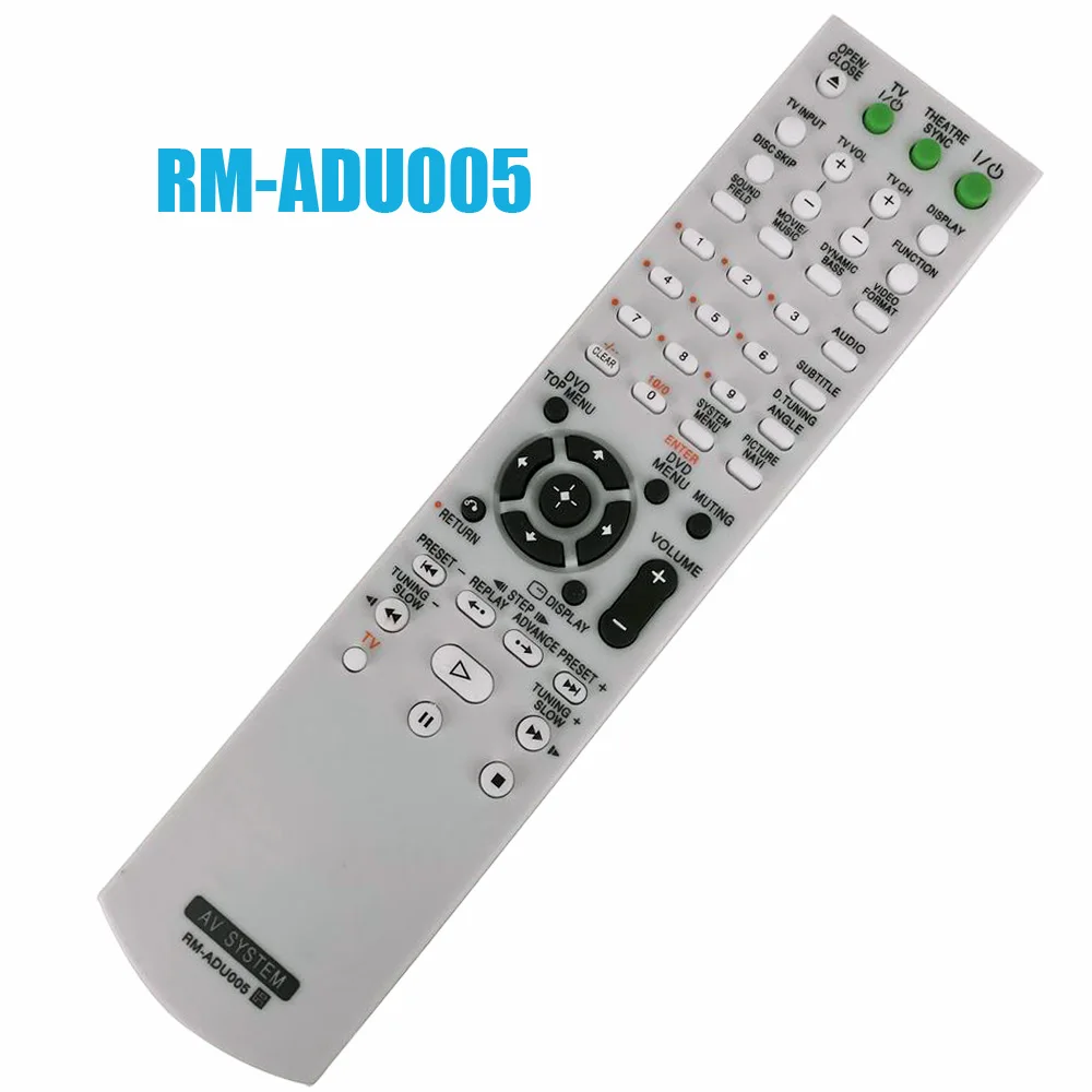

New Replace RM-ADU005 Audio/Video Receiver Remote Control For Sony DAV-DZ20 CD/SA-CD DAV-DZ630 HCD-DZ630 DAV-HDX265