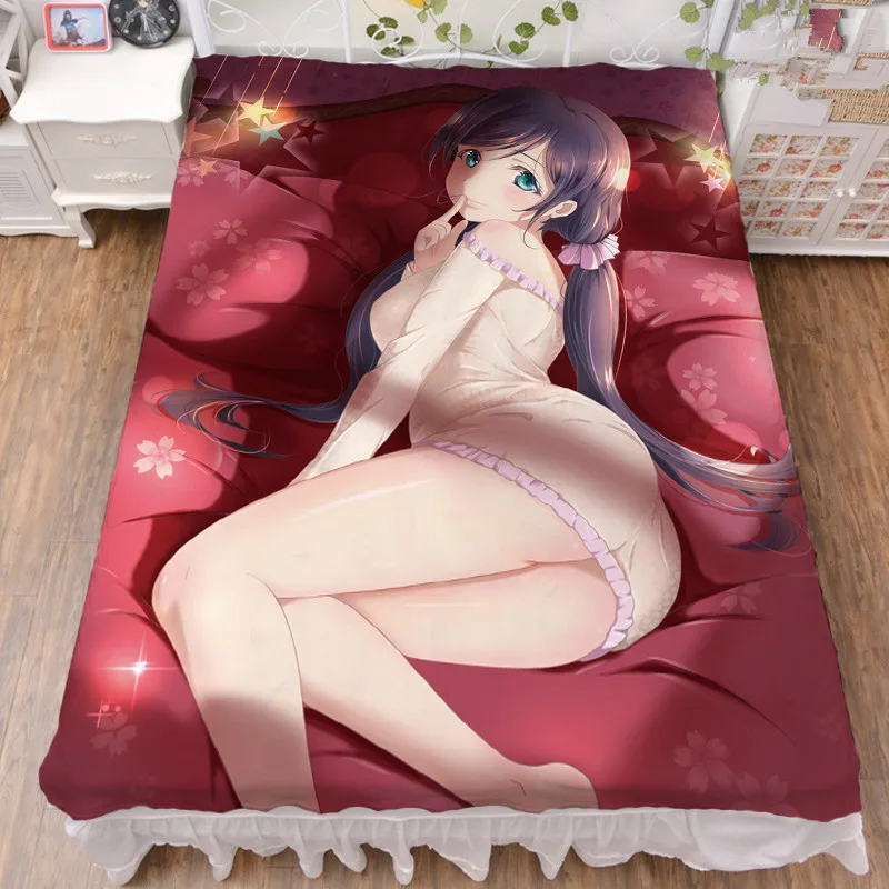 

Anime LoveLive! School idol project characters sexy girl Nozomi Tojo bed sheet & flannel blanket summer quilt 150x200cm