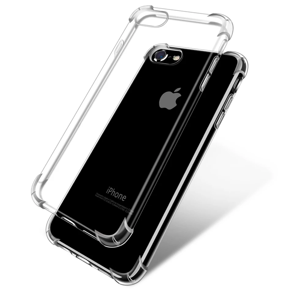 

Air Cushion Shockproof Phone Case for iPhone X XR Xs Max 8 7 6 6S Crystal Clear Transparent Soft Silicone TPU Slim Cover Capa