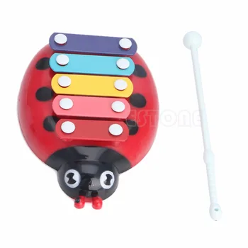 

New 5-Note Xylophone Beetle Musical Toys Wisdom Development For Baby Child Kid