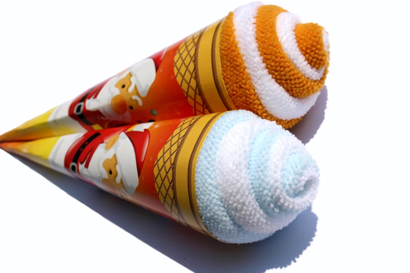 Милое практичное Мягкое хлопковое полотенце для рук с рисунком мороженого, домашний текстиль