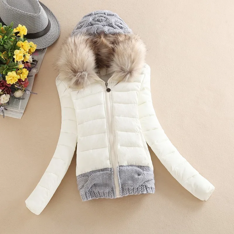 Goedkoop New Arrivals 2020 Winter Jas Vrouwen Mode Slanke Grote Bontkraag Warmte Casual Down Jas H229