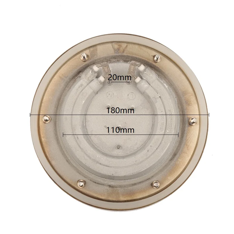 220 В 2500 Вт Тепловая пластина для электрического нагревательного барреля, Двойные Тепловые трубки Электрический поддон 180 мм
