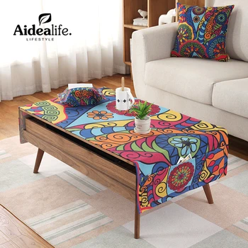 

180 cm crochet coffee table cloth rectangular polyester lace tablecloths wedding decoration vintage outdoor fabric