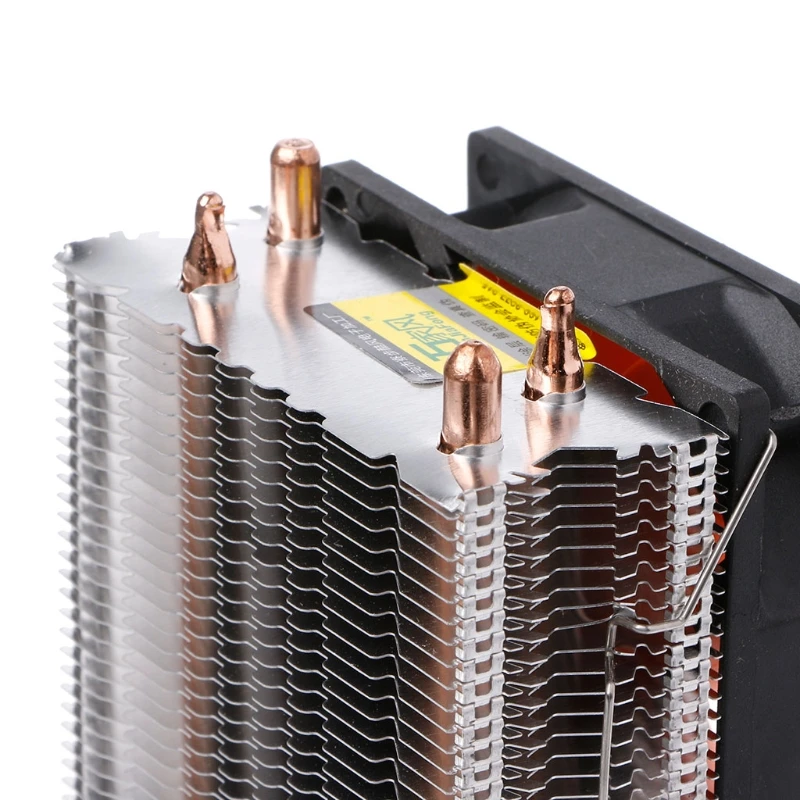 2 Heatpipe Алюминиевый ПК кулер охлаждения процессора вентилятор для Intel 775/1155/1151 AMD 754/AM2