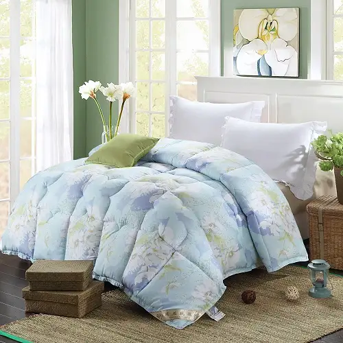 Songkaum New Fashion Feather Velvet Comforter For Summer King Full