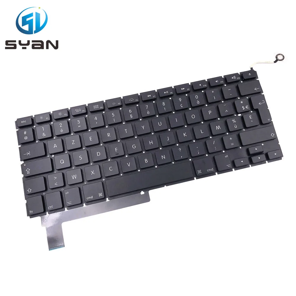 Французская клавиатура A1286 с подсветкой для ноутбука Macbook pro 15 4 MC371 MC372 MC373 MC721 MC723