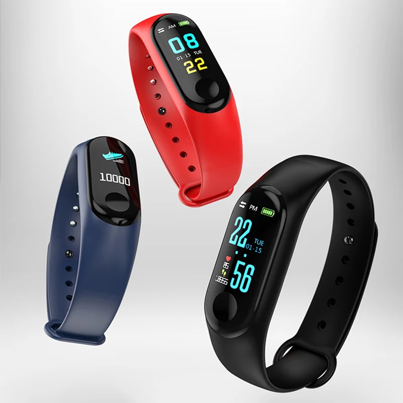 

M3 Pro Smart Band Waterproof Fitness Tracker VS M3 Plus Smart Bracelet Blood Pressure Heart Rate Monitor PK Mi Band 3