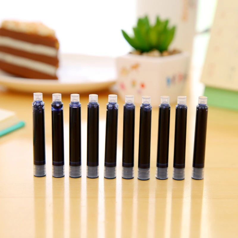 Box pack 10pc BLUE Fountain Pen Ink refill Converter Pump 3.4mm Cartridges Pen refillin Pen