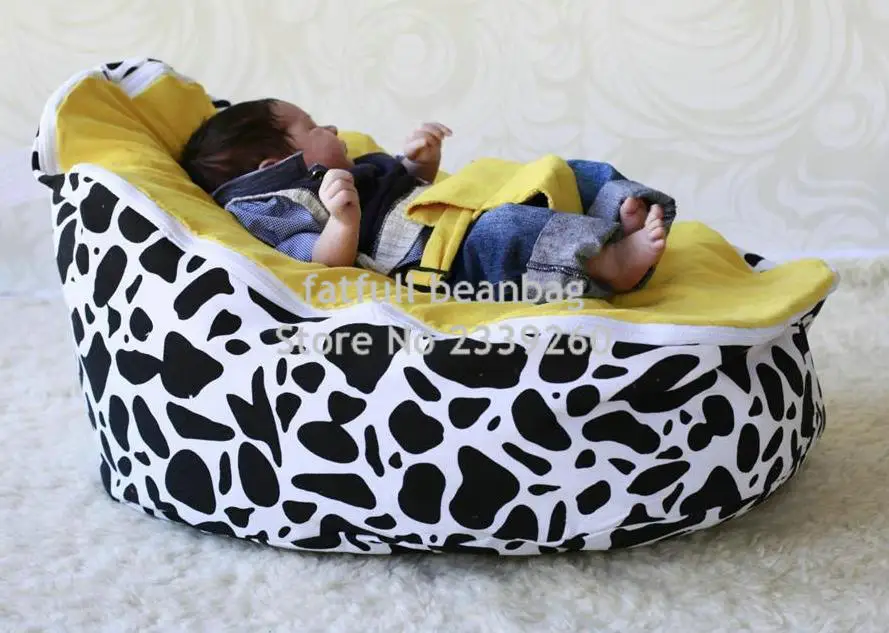 Cover Only, No Fillings Baby Bean Bag No Filler Original Yellow Seat