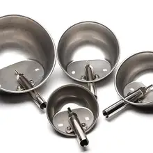 Средняя и большая, из нержавеющей стали миска для свиней, свинья из нержавеющей стали, контейнер для питьевой воды, Автоматическая круглая поилка с патрубком