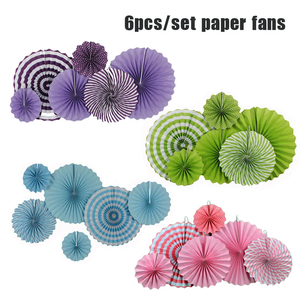 Hot-Sale-6pcs-Set-8-12-16-Mixed-Size-Purple-Green-Light-Blue-Pink-Set-Hanging