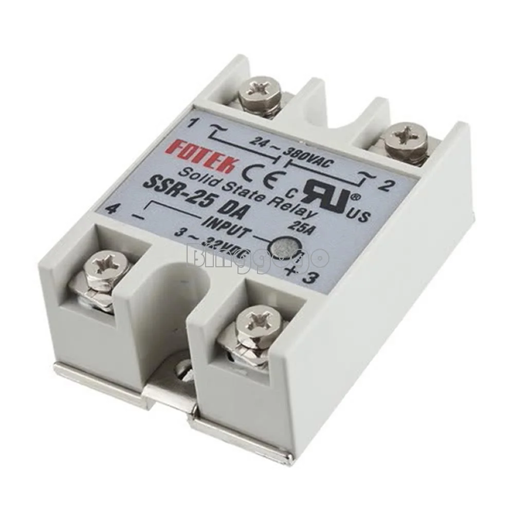 Halbleiter-релис FOTEK SSR-25 DA-380 V~/25A~-твердотельные реле вход 3-32 V/DC