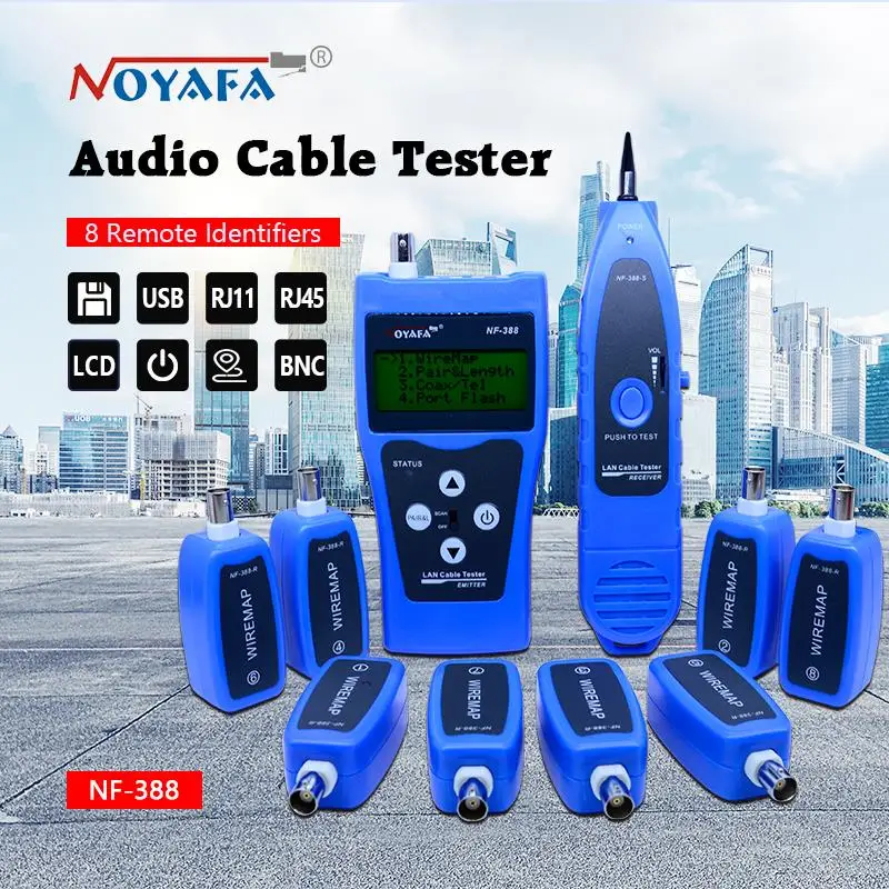 Top Quality Network cable tester Cable tracker RJ45 cable tester NF 388