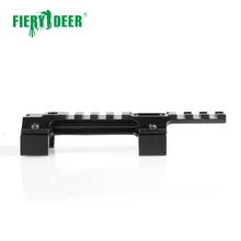Fiery DeerDovetail от 11 мм до 30 мм Вивер Пикатинни адаптер расширение крепления 7 слотов 127 мм пистолет Airgun Охота Пикатинни