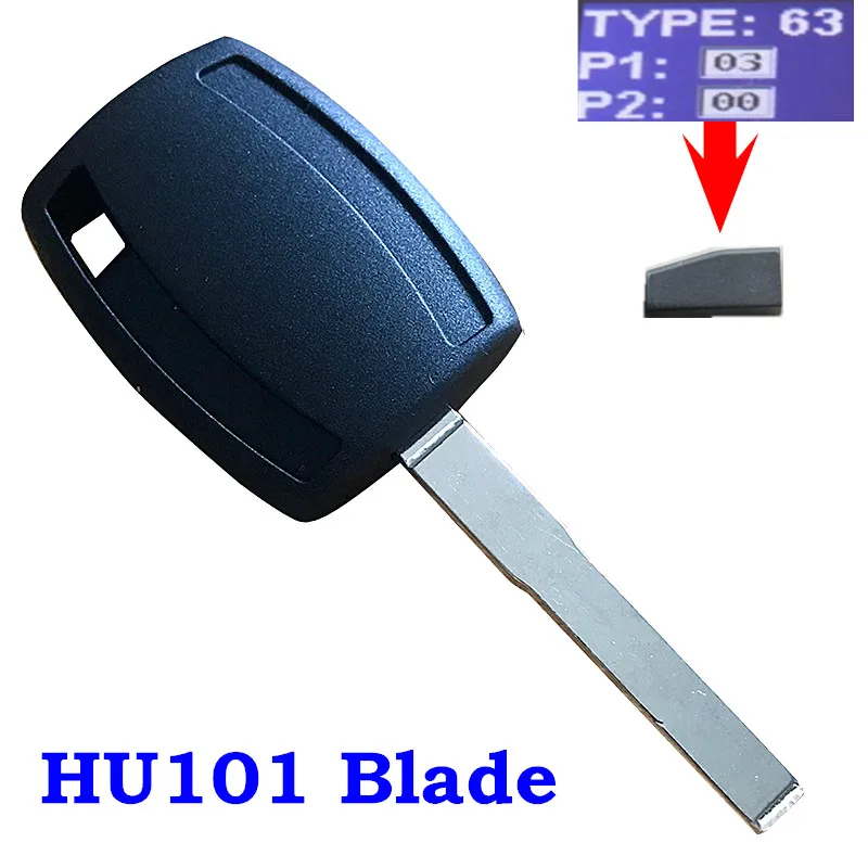

Keyless Replacement Fob Transponder Ignition Car Key for Ford Focus Fiesta Mondeo Focus C-Max S-Max Galaxy Kuga 40 80 Bit 4D63