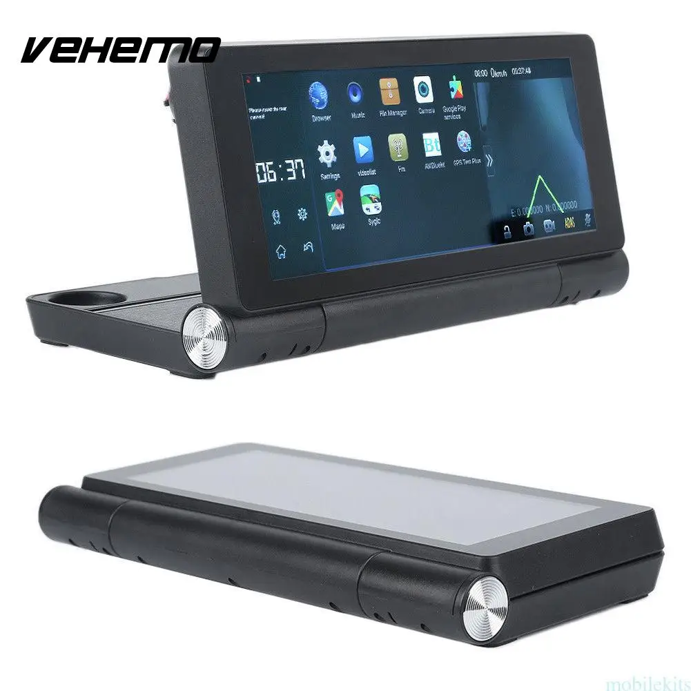 

Vehemo 3G GPS Navigator Car DVR Record HD Video Global Map Bluetooth4.0 FM Radio Cyclic Recording WIFI G-Sensor
