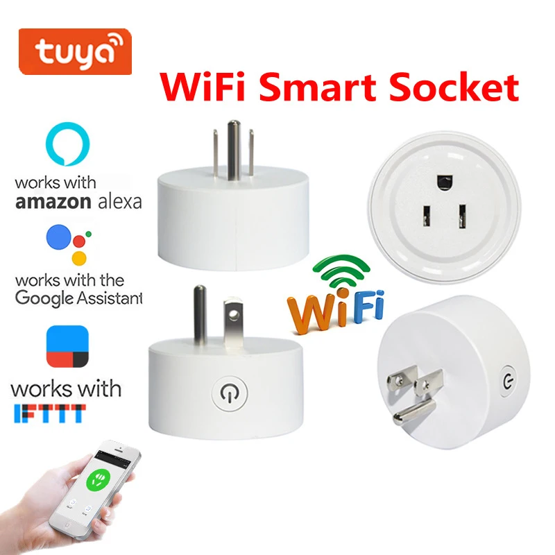 

Smart Plug Wifi Smart Socket Smart Life Remote Control Home Automation Plug US Plug Works With Google Home Mini Alexa IFTTT