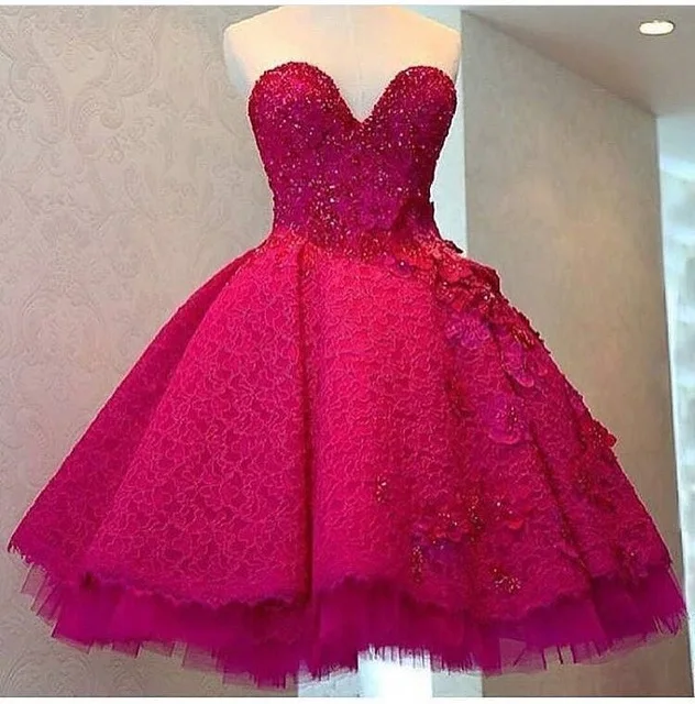 2017-Fushcia-Sweetheart-A-Line-Short-Evening-dresses-Plus-Size-Sleeveless-Knee-Length-Prom-Dress-Vestido