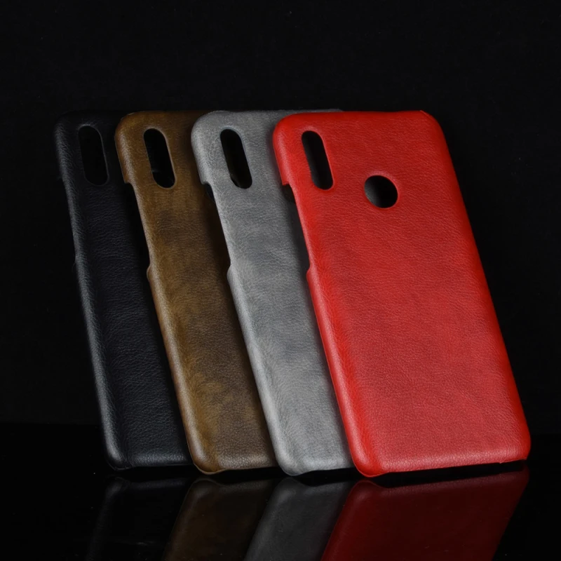 Huawei Honor 10 lite Litchi pattern PU leather+PC hard case_6