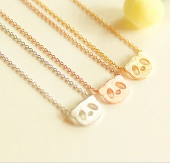 

10 Collares Collier Animal Panda Necklaces Pendants Simple Charm Clavicle Fine Gift Lady Petite Dainty Minimalist women Jewelry
