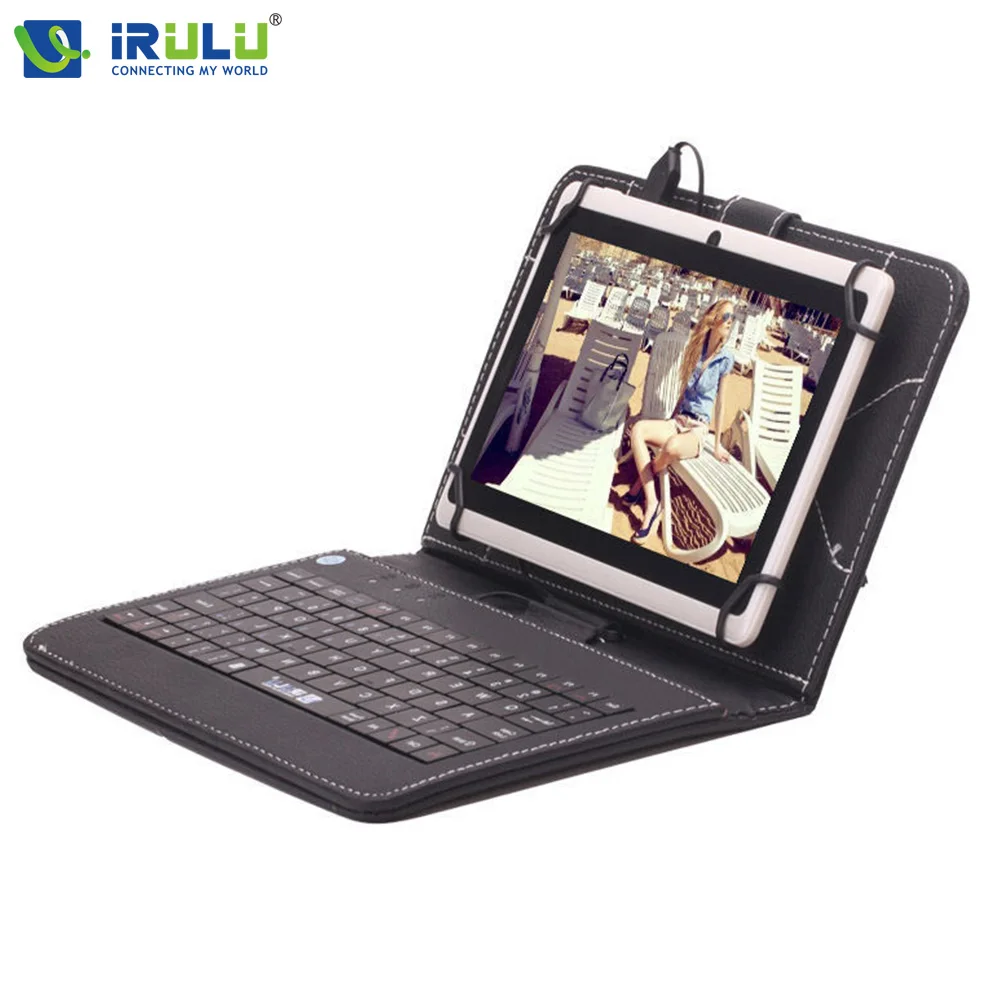 Lowest Price iRULU eXpro X1 7'' Tablet Allwinner Android 4.4 Quad Core Tablet Dual Cameras 8GB ROM supports WiFi OTG Multi with EN Keyboard
