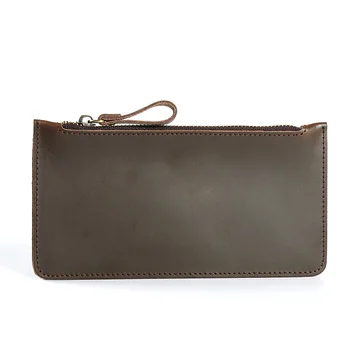 

2019 New Design Real Genuine Cowhide Leather Wallet for Men Long Clutch Bag Slim Wallets Phone Card Holder Business Coin Purses
