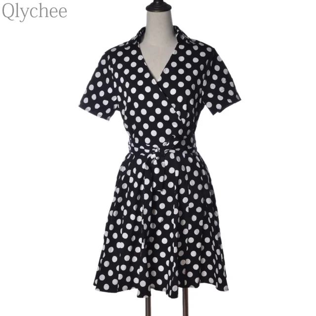 50s Style Polka Dot Swing Dress