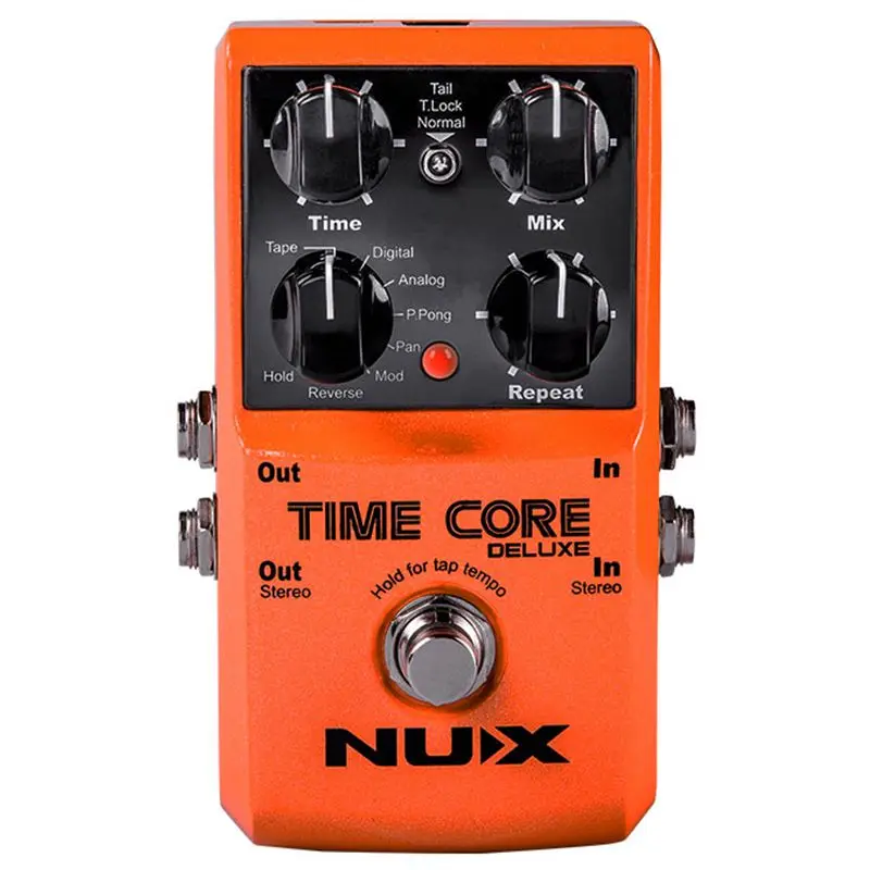 

NUX Upgraded Time Core Deluxe Delay Guitar Effects Pedal 7 delay effects 40 seconds loop time tone lock Delay guitar pedal