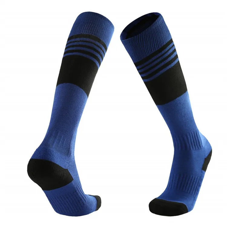 Дышащая новая Для мужчин толстые футбольные носки для бега носки для занятий Баскетболом, футболом Для женщин выше колена длинные велосипед волейбольный носок ноги носки чулки