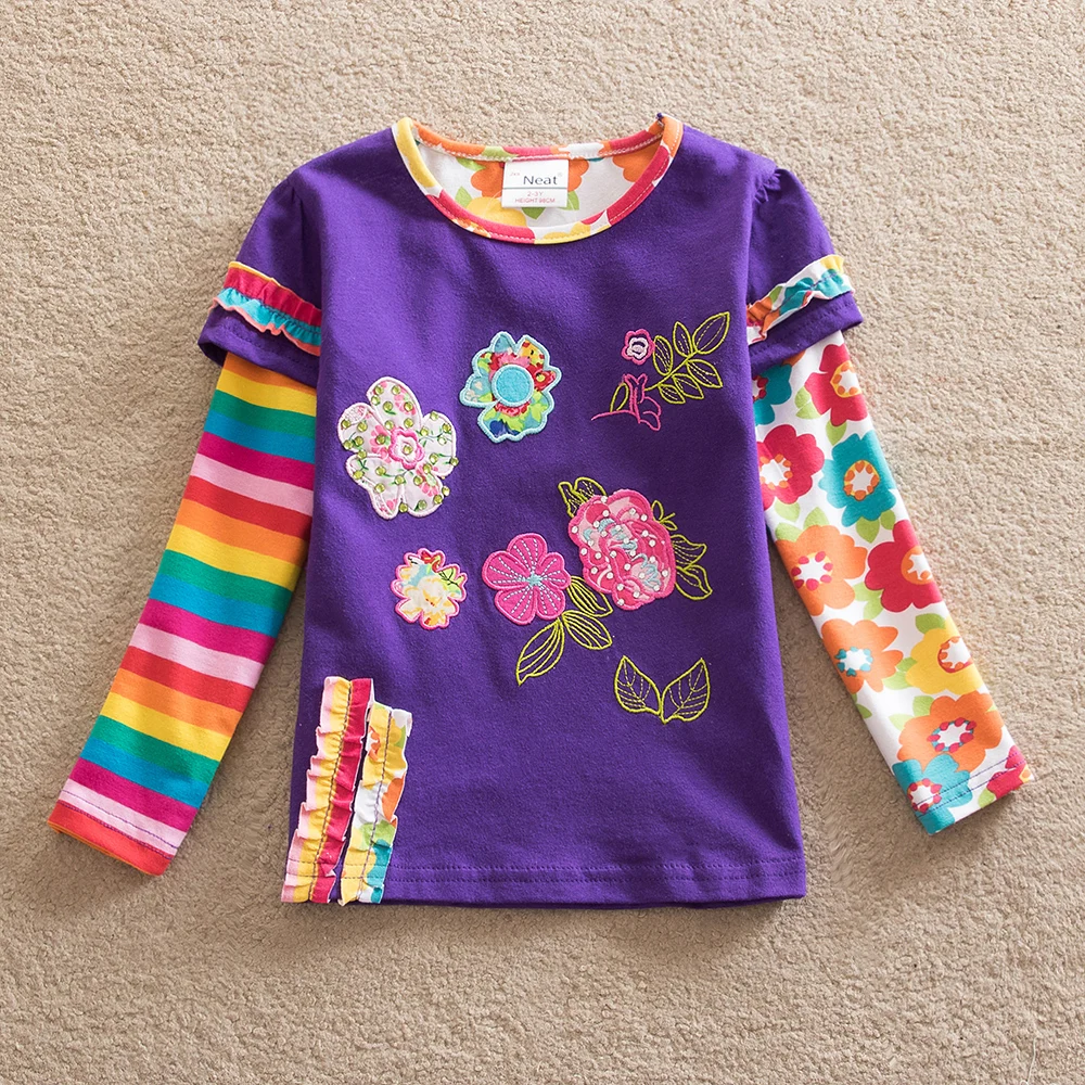 Girl-clothes-neat-Nova-o-neck-cotton-child-clothes-fashion-dot-print-embroidery-cartoon-pattern-girl (1)