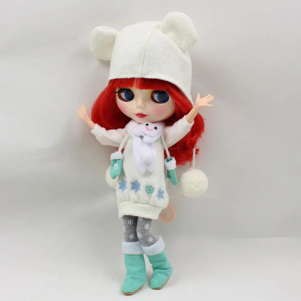 Фабрика ICY искусственная игрушка короткие красные волосы Сияющее лицо шарнирное