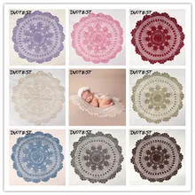 Dvotinst, хлопковое круглое одеяло для новорожденных, корзина, реквизит для детской фотосъемки, аксессуары для фотосъемки, реквизит для студийной съемки