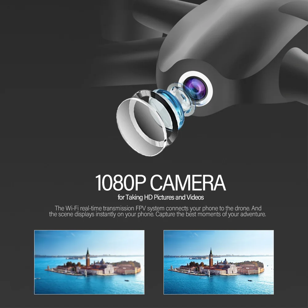 S165 дрона с дистанционным управлением с Камера 720 P Wi-Fi FPV Квадрокоптер с оптической позиции удержания высоты жест Квадрокоптер для фотографий для детей