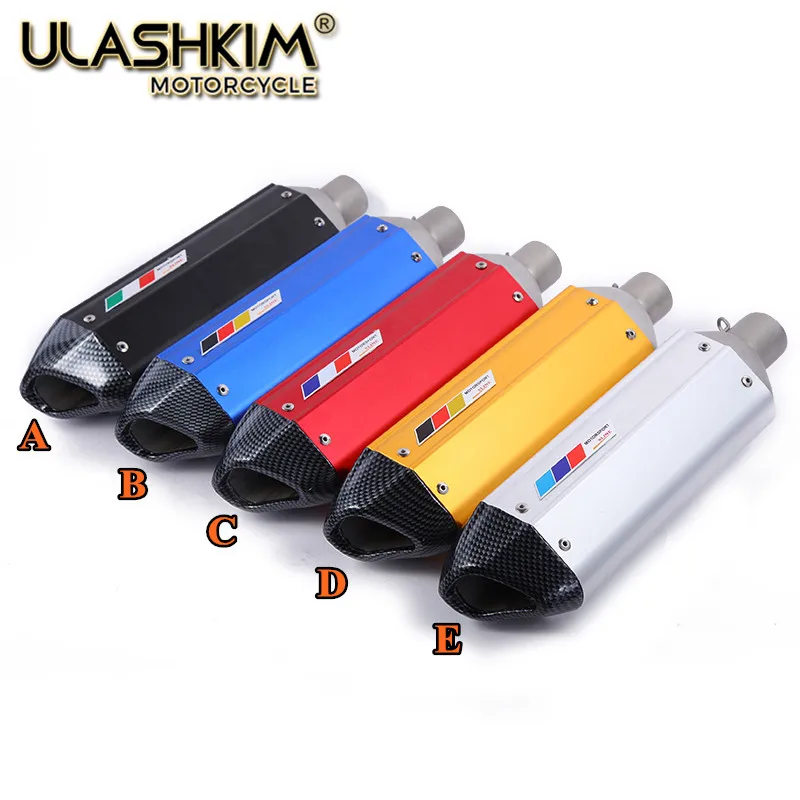 Motocicleta Universal silenciador de Escape escapar con DB-KILLER 38mm FL125 GSX-R125 GSX-S125 PCX CBR125R NSF100 Ape50 Ape100 CBR125R