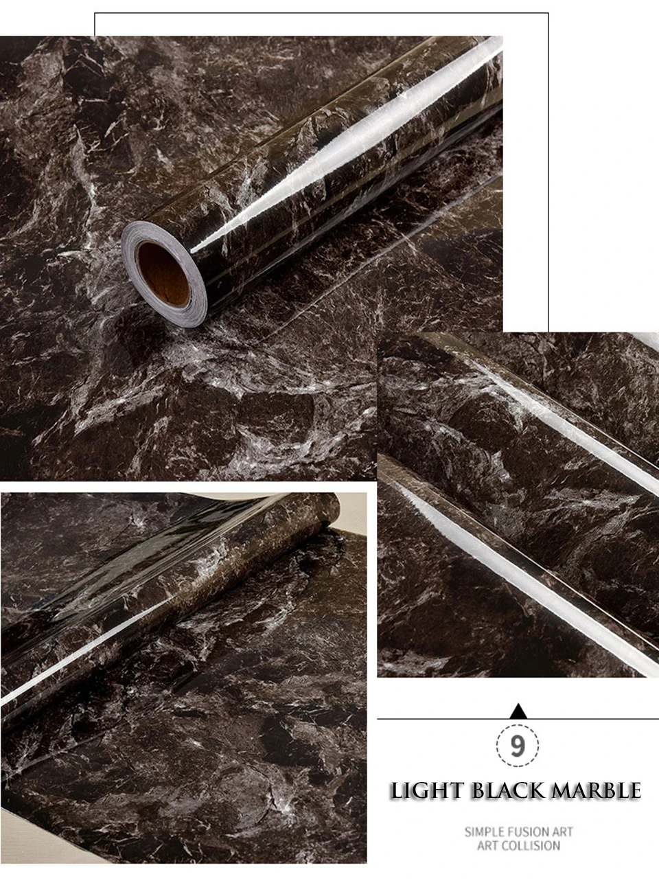 Мраморная виниловая пленка самоклеющиеся обои для ванной комнаты кухонный шкаф столешницы контактная бумага ПВХ водонепроницаемые наклейки на стену