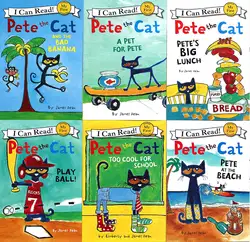 6 книг/набор я могу прочитать Пит кот дети классические картины книги раннее образование для детей английские истории чтение книги