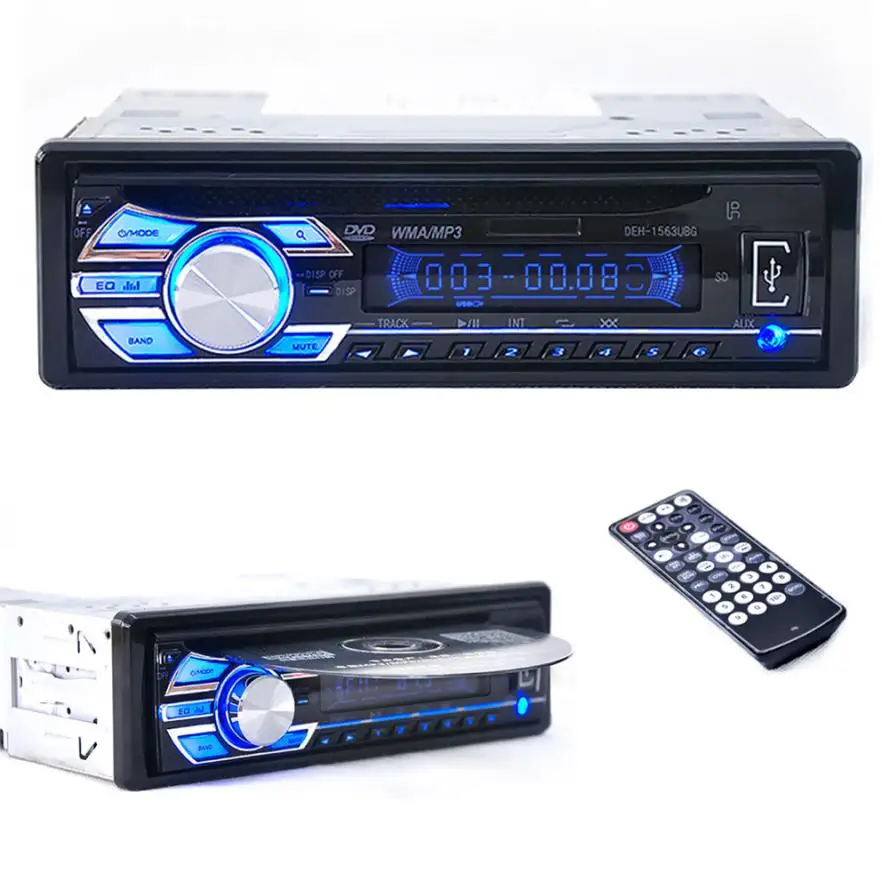 CARPRIE Car MP3 Player FM Receiver Cars Audio Stereo In Dash DVD CD MP3 Radio Player SD Input