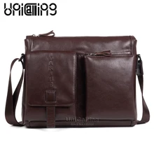 UniCalling Качественная мужская кожаная сумка-мессенджер Повседневная кожаная сумка на плечо для мужчин