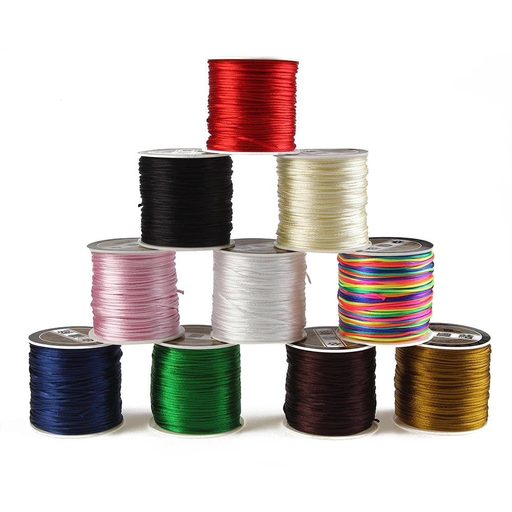 

70m/Roll 1mm Nylon Cord Thread Chinese Knot Macrame Cord Bracelet Braided String DIY Tassels Beading Shamballa String Thread