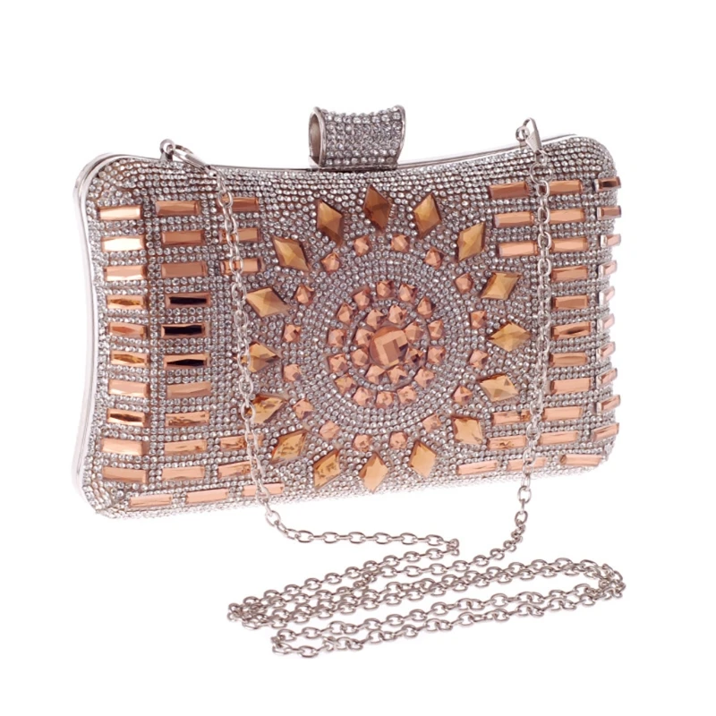 

New 2018 Women Evening Glitter Bag Bridal Clutch Party Prom Wedding Banquet Handbag