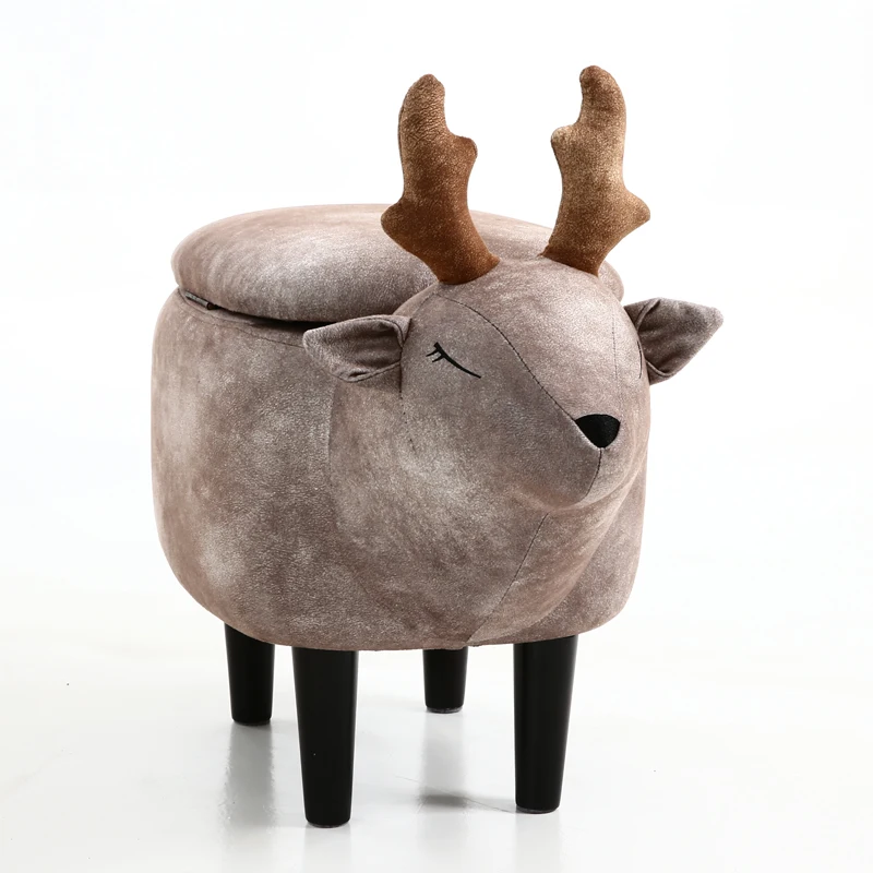 

15%Modern minimalist home shoe bench cartoon deer wear shoes stool living room sofa footstool ottoman stool