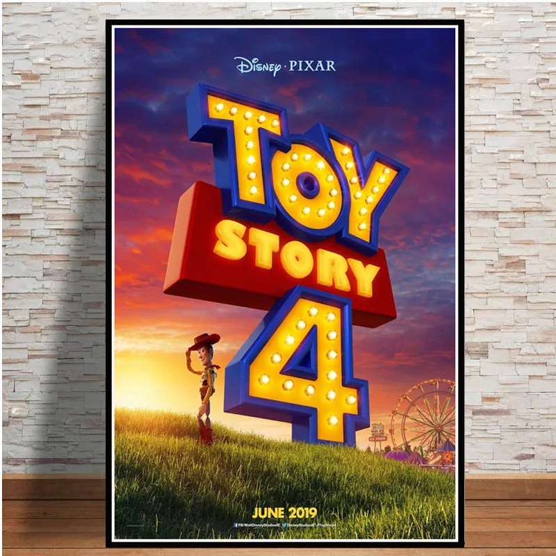 Posters and Prints Toy Story 4 Movie Poster Wall Art Picture Canvas Painting for Room Home Decor - Цвет: 0002