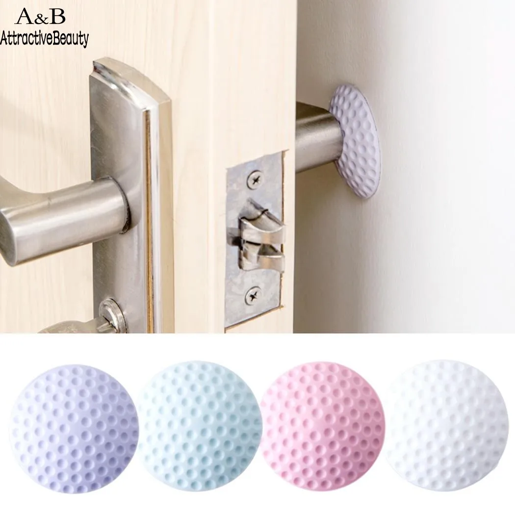 Homdox Rubber Wall Protector Self Adhesive Door Handle Bumpers Guard