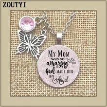To commemorate the mother necklace, my mother is so amazing that God made her an angel, in memory, lost her mother. recipes from my mother