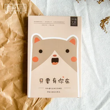 

30 Pcs/Set Cartoon Cat Always Be With You Postcard /Greeting Card/Message Card/Birthday Letter Envelope Gift Card