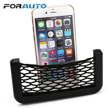 FORAUTO Горячая Телефон сигареты хранения автомобиля сетка-футляр держатель Карманный Клей козырек авто аксессуары