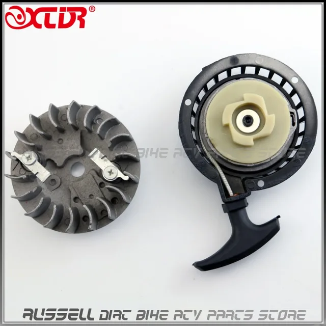 Easy Pull Start Starter Flywheel Mini Pocket Bike ATV Quad Scooter 47cc